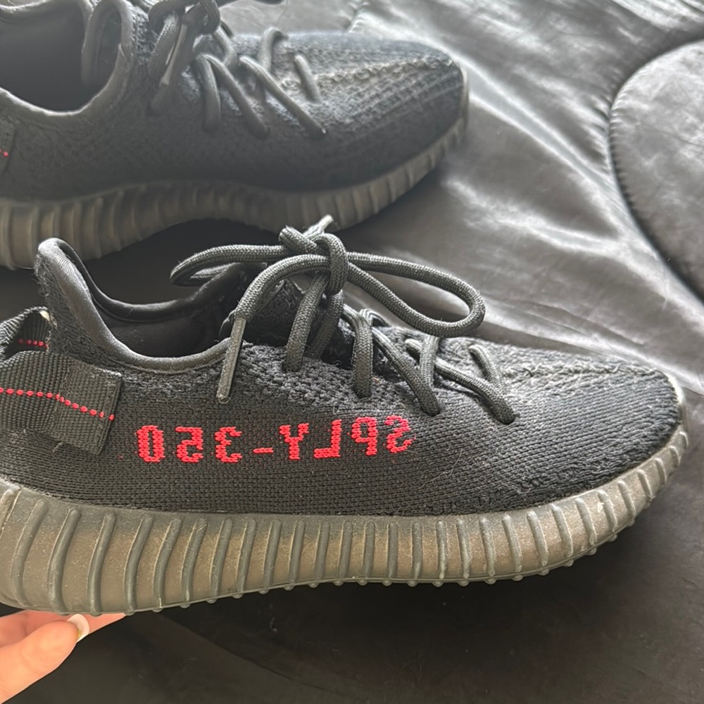 Kids Black and Red Sneakers